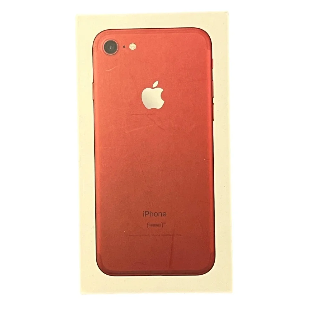 iPhone 7‎ PRODUCT RED EMPTY Box Only Original Apple Packaging Inserts Set